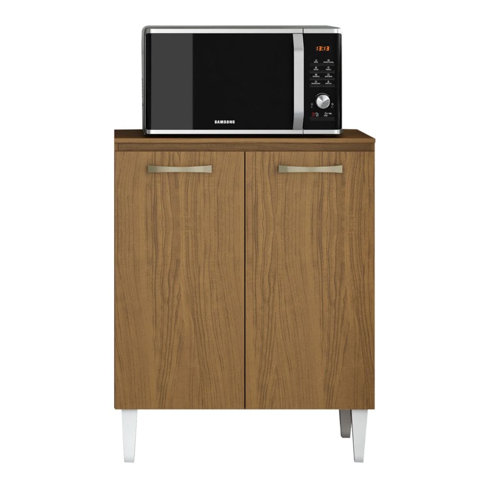 Balcão Multiuso Cozinha Para Forno Micro-ondas Athenas 02 Portas Atacama - Desk Design