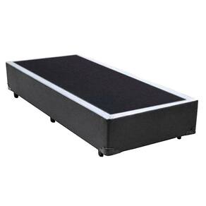 Cama Box Solteiro Sintético Serene Cinza 88x188x40