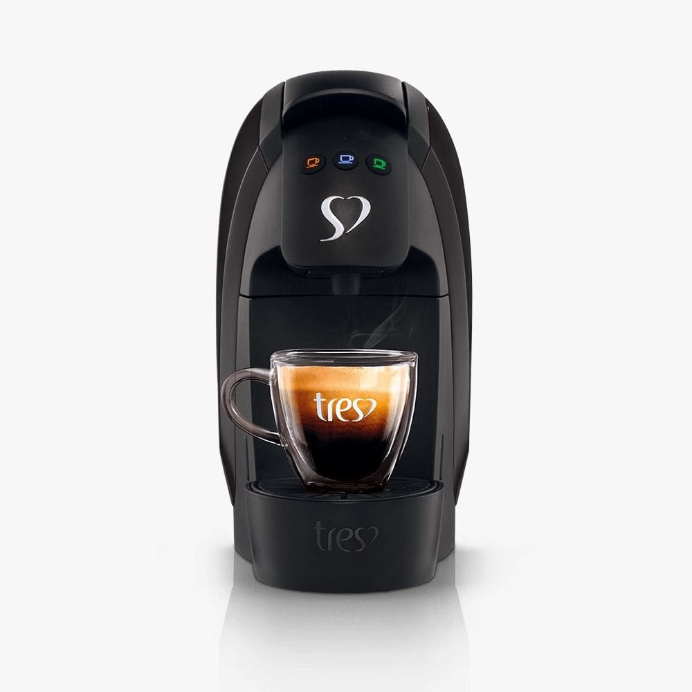 Cafeteira 3 Corações Espresso Luna Automática Preta 220V