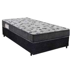 Cama Box Solteiro Suede + Colchão De Espuma D33 - Serene - 88cm Marrom