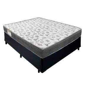 Cama Box Casal Sintético + Colchão De Espuma D33 - Serene - 138cm Preto
