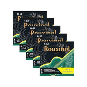 Kit 5 Encordoamento Viola Caipira Tensão Média Aço Rouxinol R52