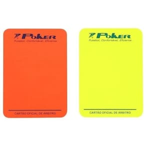 Cartao De Arbitro Campo Poker Pvc