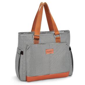 Lancheira HSHRICH Large para mulheres, isolada para trabalho, listrada de 14 litros