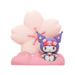 Ornamentos de brinquedo Night Light Kuromi Petals Design para crianças