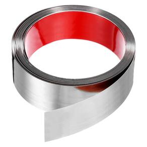 Guarnição de parede HARFINGTON em aço inoxidável autoadesivo 6m x 50mm