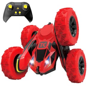 Controle remoto RC Stunt Car Threeking com luzes Kids 6-12Y