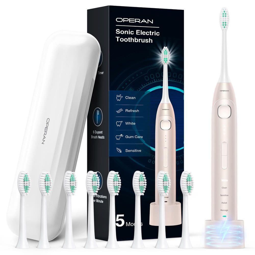 Escova de dentes elétrica Operan recarregável para adultos/crianças