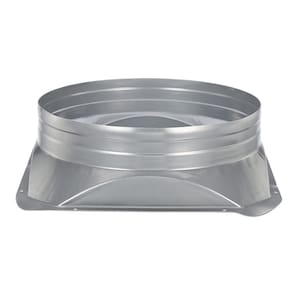 Flange de conector de duto PATIKIL Tubo reto de metal de 25 cm
