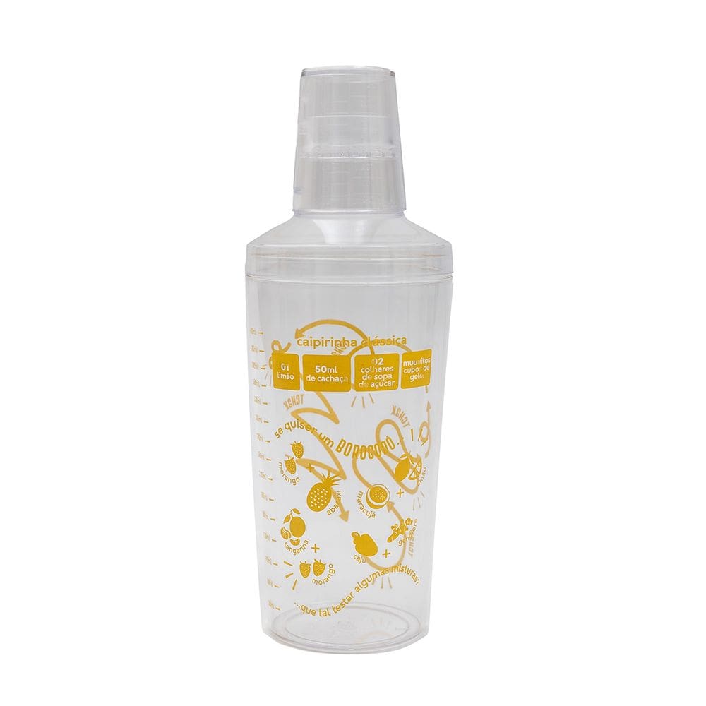 Coqueteleira para drinks de plástico - Mozcada