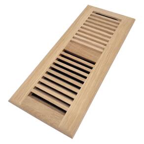 Tampa de ventilação de registro de piso Homewell White Oak Wood 6x12 polegadas