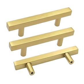Alças de gabinete goldenwarm LS1212GD76 em ouro escovado (pacote com 20)
