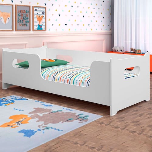 imagem-Cama Montessoriano Encanto Branco - Gabrielli Móveis