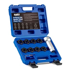 Conjunto de rosqueamento de eixo Orion Motor Tech com 8 matrizes e estojo