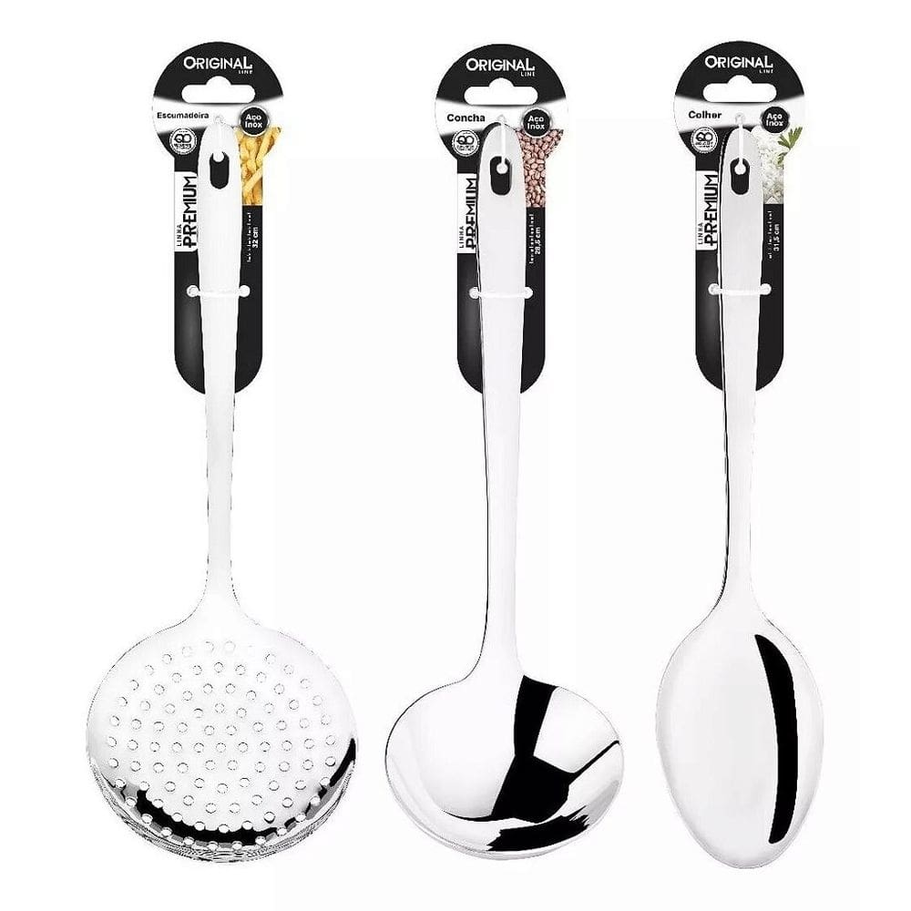 Kit Utensílios para preparo 3 Peças
