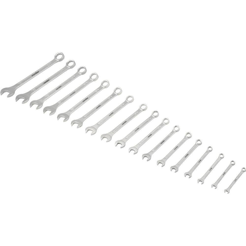 Chave Combinada Jg 6A22Mm Combinada 17Pcs Crv Vonder