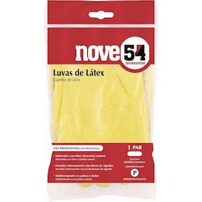 Luva Látex M Amarela Com Forro Ca13336 - Nove54