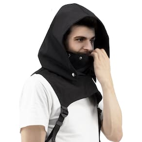Cachecol com capuz DigitizerArt Punk Rogue Neck Warmer, capa com capuz