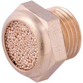 Silenciador De Ar Curto De Cobre Rosca 1/8`` Bsp Vonder