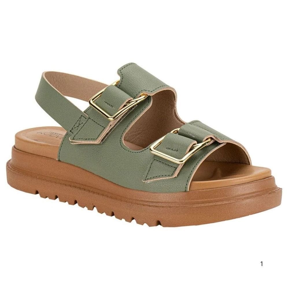 Sandália Modare Flat Conforto Anabela Casual Feminina Verde
