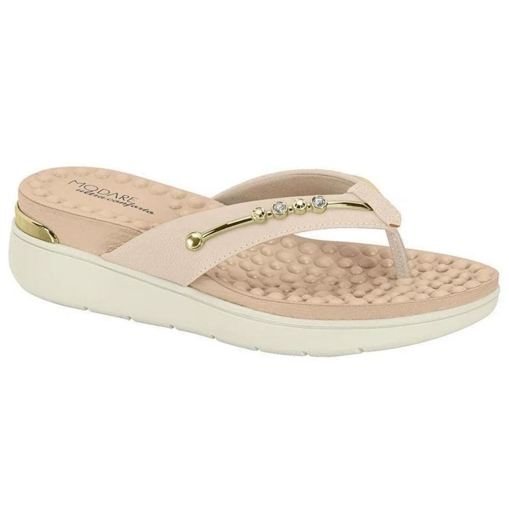 Tamanco Modare Napa Floather Casual Conforto Feminino Creme