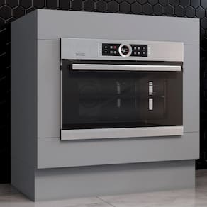 Armário de Cozinha para Forno de Embutir Americana Cinza - Henn