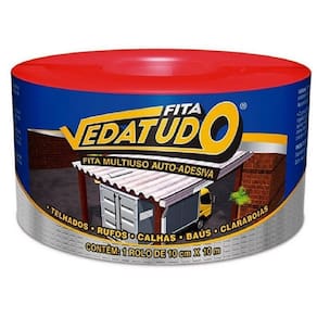 Fita Adesiva Aluminizada DRYKO 10CM X 10M Rolo Vedatudo