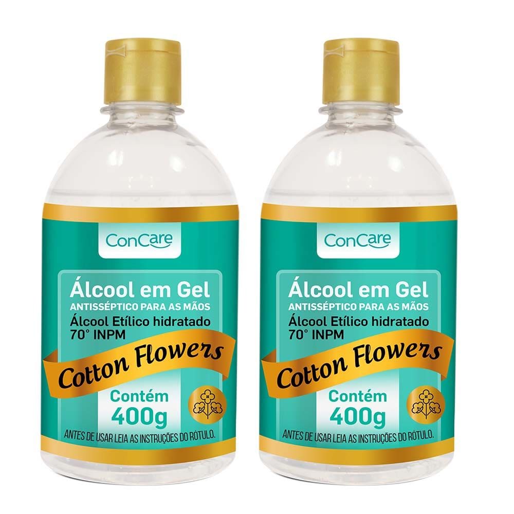 Kit 2 und Álcool Gel Concare Flow 400g