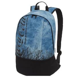 Mochila de Costas Coca Cola Scribble Azul e Preto Unissex