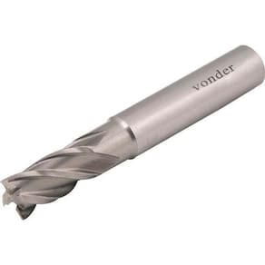 Fresa Topo Aço Rápido 13Mm 4 Costes Reto 12Mm Din 8 Vonder