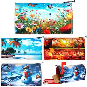 Capas de caixa de correio Teenyyou Seasonal, 4 peças impermeáveis, 53x46cm