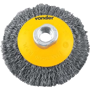 Escova Circular Cônica 4X1/2 M14 Ondulada Vonder