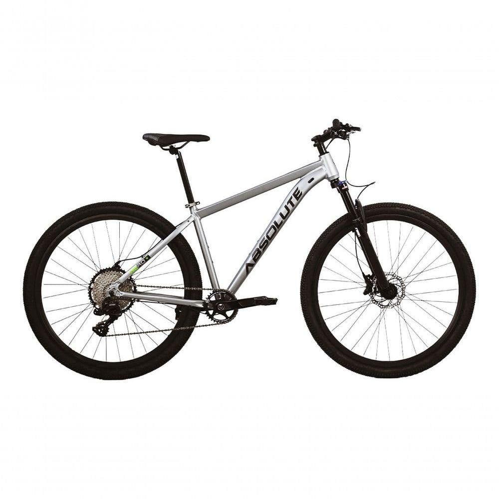 Bicicleta Aro 29 Absolute Nero 5 12v Garfo Trava No Guidão Freios Hidráulicos - Cinza Tam.21