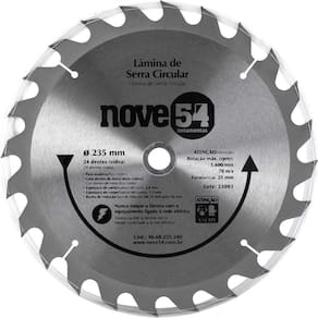 Lâmina De Serra Circular Vídea 235Mm 24 Dentes Nove54