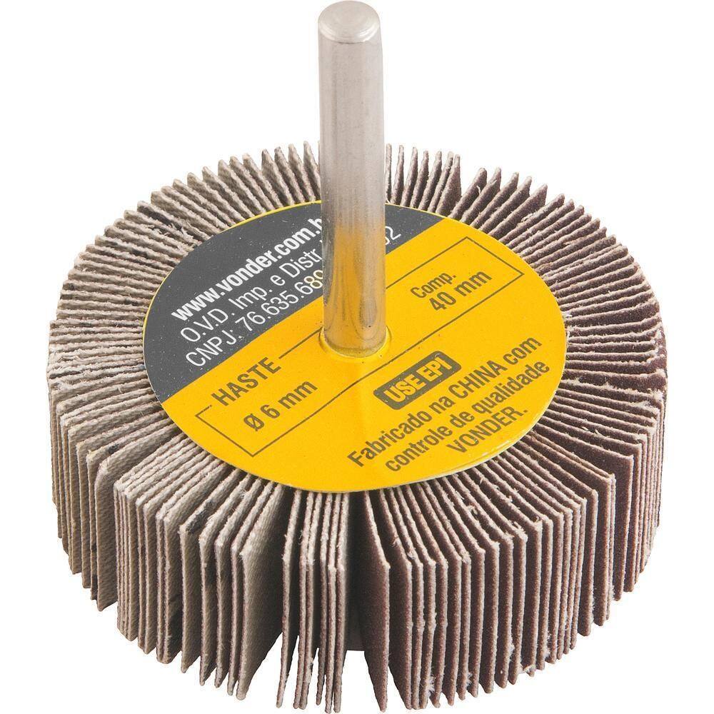Roda De Lixa 60Mmx20Mm Com Haste G220 Vonder
