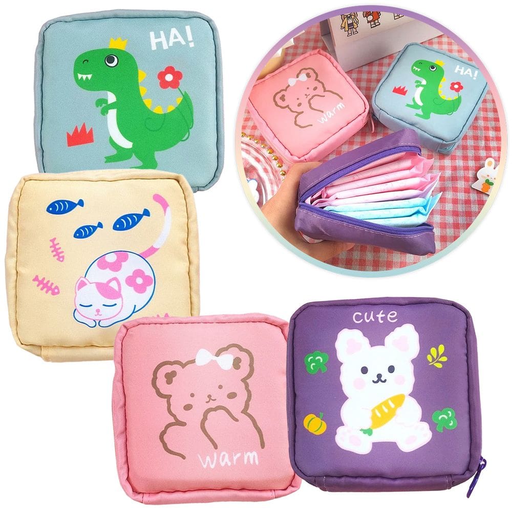 Necessaire Feminina Pequena Para Absorventes E Cosméticos