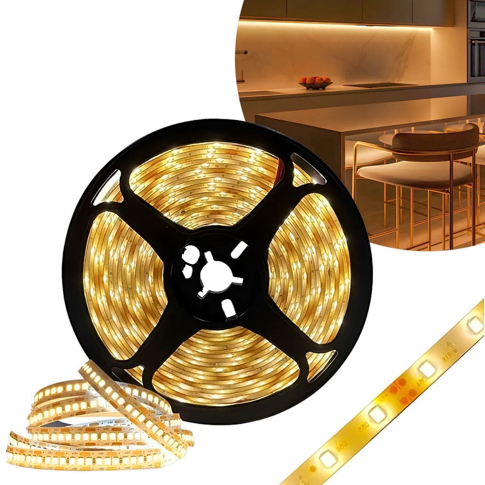 Fita LED Rolo 5m 300 LEDs Silicone para Iluminação e Decoração