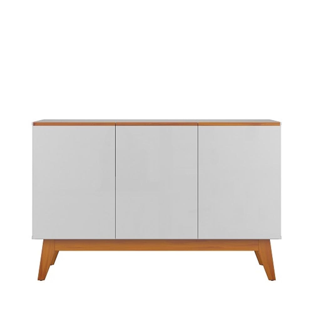 Buffet Ares Lux Três Portas 1.25 Branco - Tebarrot Móveis