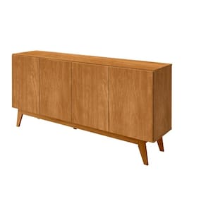 Buffet Ares Lux Quatro Portas 1.61 Nature - Tebarrot Móveis
