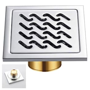 Ralo Inox 10x10 Banheiro Lavabo Anti Odor Anti Inseto Resistente Cozinha Lavanderia Quintal Seguro Higienico