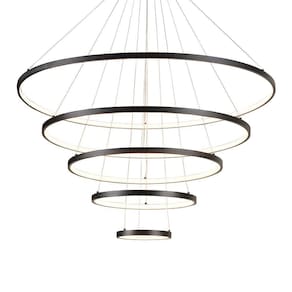 Lustre Pendente Sindora Qd05454 Preto Led Bivolt