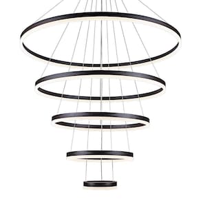 Lustre Pendente Sindora Dcd03093 Preto Led Bivolt