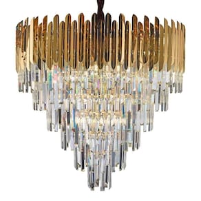 Lustre Pendente Sindora Dcd03906 Dourado E14 Bivolt