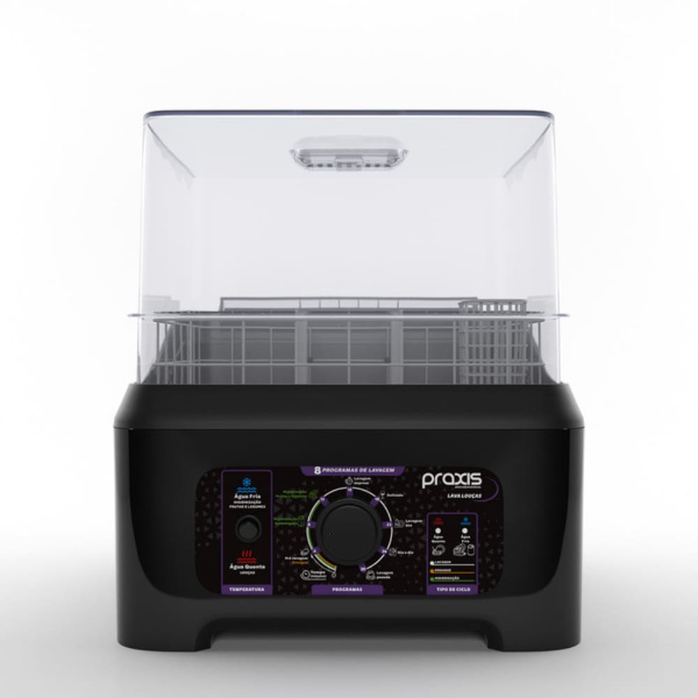 Lava Louças Portátil Praxis 3L Semi Automática Preto