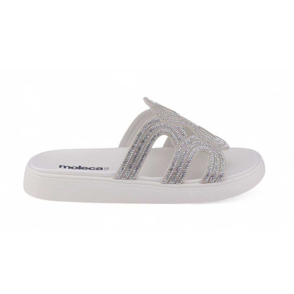 Chinelo Slide Casual Feminino Moleca 5469.134 Strass