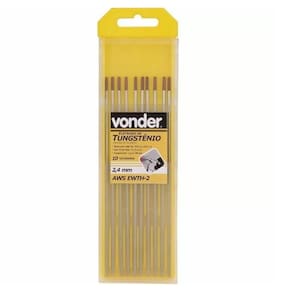 Tungstenio 2.4Mm X 150Mm 2% Torio Vermelho Inox