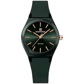 Relógio Analógico Feminino De Quartzo Casual Com Pulseira De Silicone Impermeavel Verde