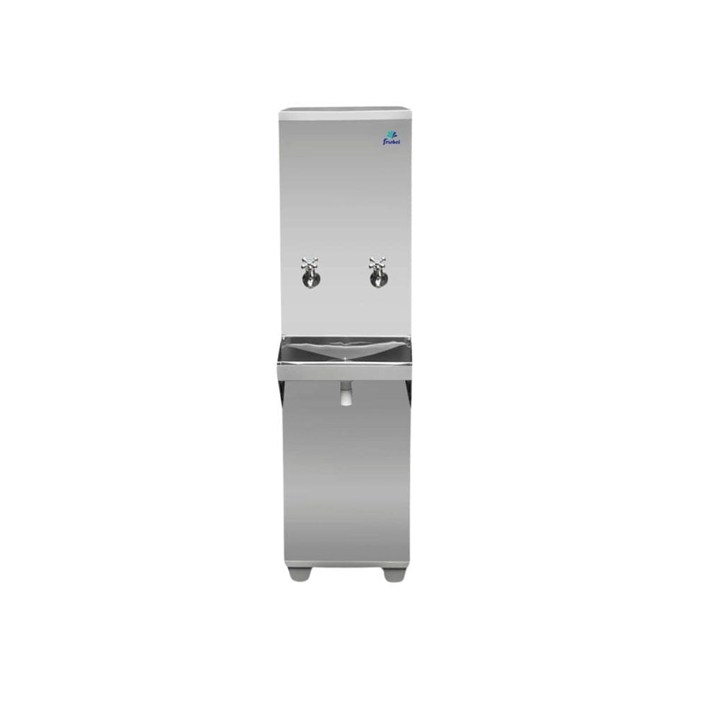 Bebedouro de Coluna Industrial 2 Torneiras 25 Litros Frisbel RAO Inox 220V