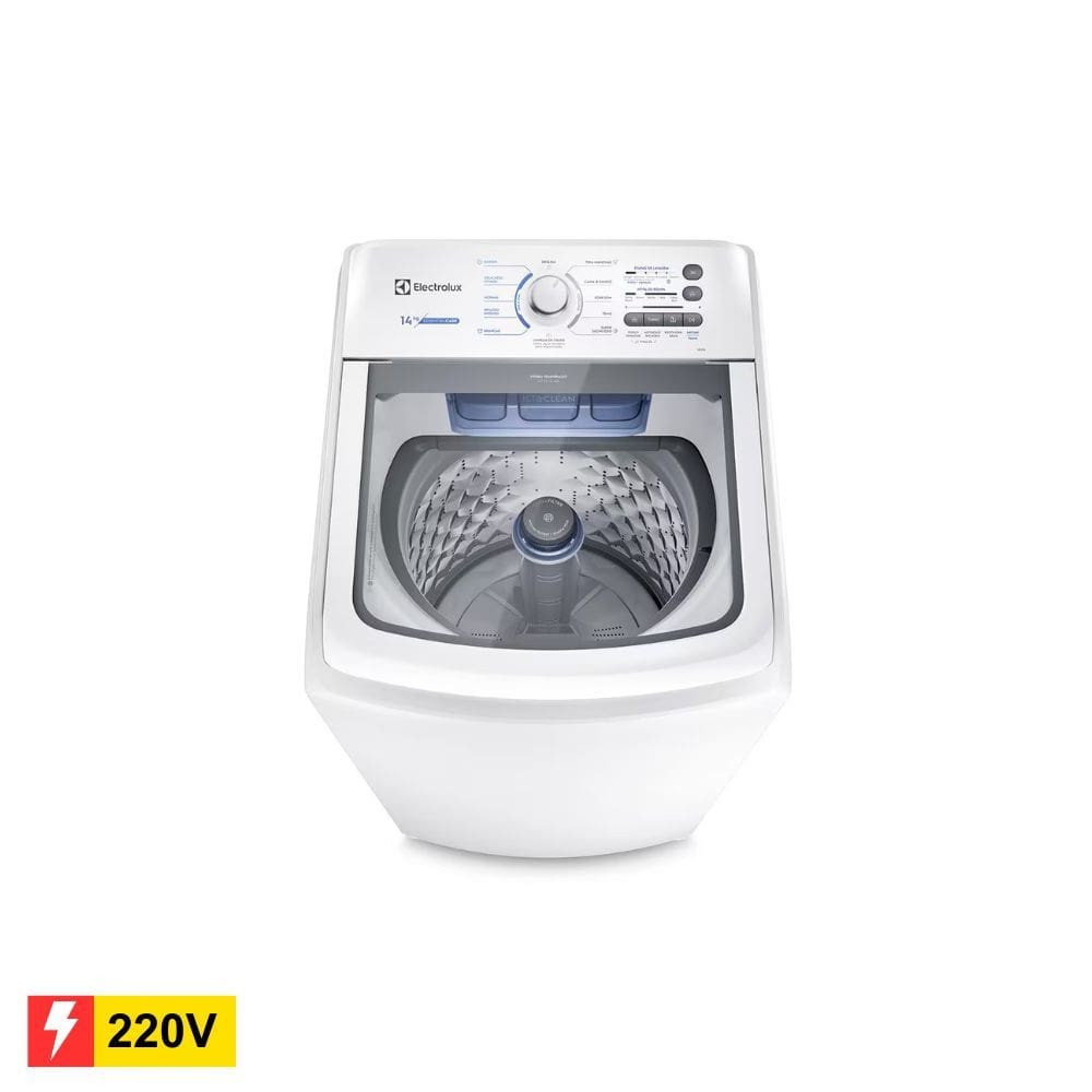 REEMBALADO: Lavadora de Roupas Electrolux LED14 Branca 14kg - 220V