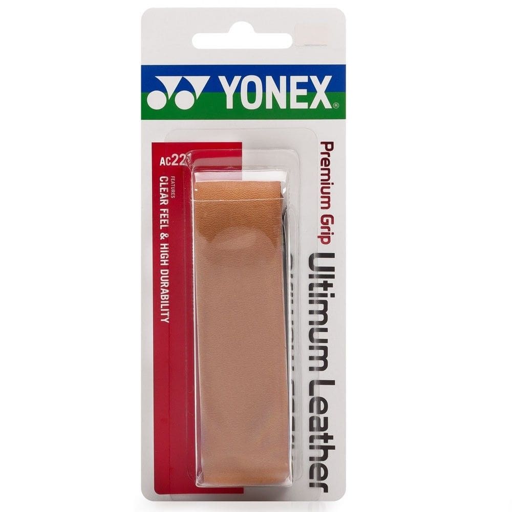 Cushion Grip Yonex de Couro Natural